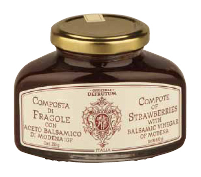 STRAWBERRIES Compote with Balsamic Vinegar of Modena 250g - 1