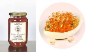 Linea "Gastronomic pearls" - "DF0625: White Balsamic PEARLS - FIG- 370g - 3"